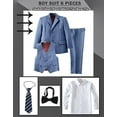 thumbnail image 2 of Lycody Boys Suit Set Slim Fit Kids Formal Suits Toddler Tuxedo Wedding Prom Classic Suits for Boy Teen Black Blue Dress Outfit, 2 of 6