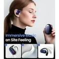 thumbnail image 2 of 3-in-1 AI Translator Earbuds 144 Languages Headphones Noise Cancelling Bluetooth 5.4 Wrieless Headset Instant Translator Smart Voice Earphones for Android iOS Workout Gym Sports, 2 of 7