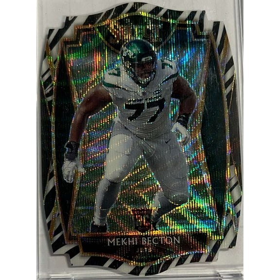 NFL 2020 Select Football Mekhi Becton Premier Trading Card #190 (Zebra Die-cut ) (Panini)