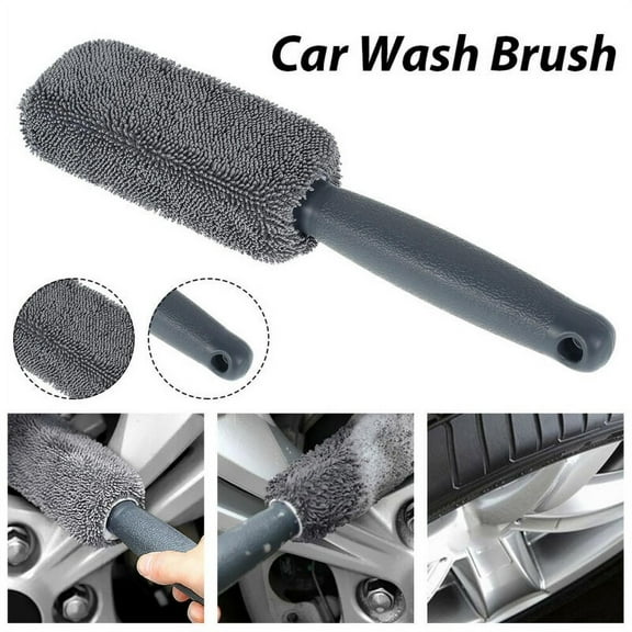 Car Wheel Rims Tire Washing Handle Brush Auto Cleaning Tool Cleaner Universal
