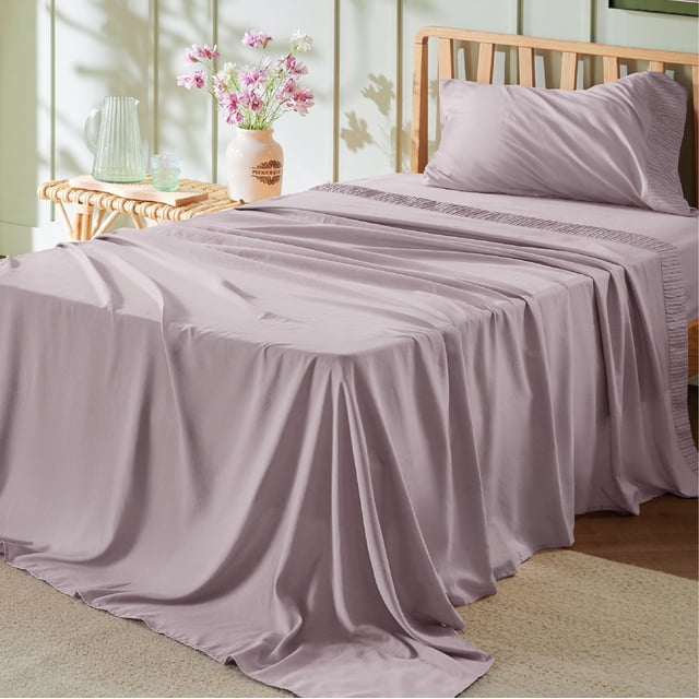 Juego de sábanas Bedsure Twin XL para dormitorio, 3 piezas, microfibra