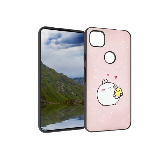 Compatible with Google Pixel 4A 4G Phone Case, Kawaii-2 Case Silicone Protective for Teen Girl Boy Case for Google Pixel 4A 4G