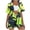 Green A, variant on Enjoytime Travel Outfits for Women 2 Piece Sets Tropical Print Short Sleeve Shirt with Shorts Lounge Set Summer Casual Beach Wear
