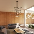 thumbnail image 4 of Sonneman S1D48K-JC06XX18-LL01 Suspenders Led 4-Tier Tri-Bar Multi Light Pendant - Black, 4 of 7