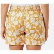 Briggs Womens Linen Blend Pull On Short Orange Medium