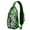 Exotic Flowers, variant on Tropical Floral Sling Backpack, Lightweight Crossbody Daypack with Exotic Botanical Design, Ideal for Beach Travel, Summer Adventures, and Outdoor Activities