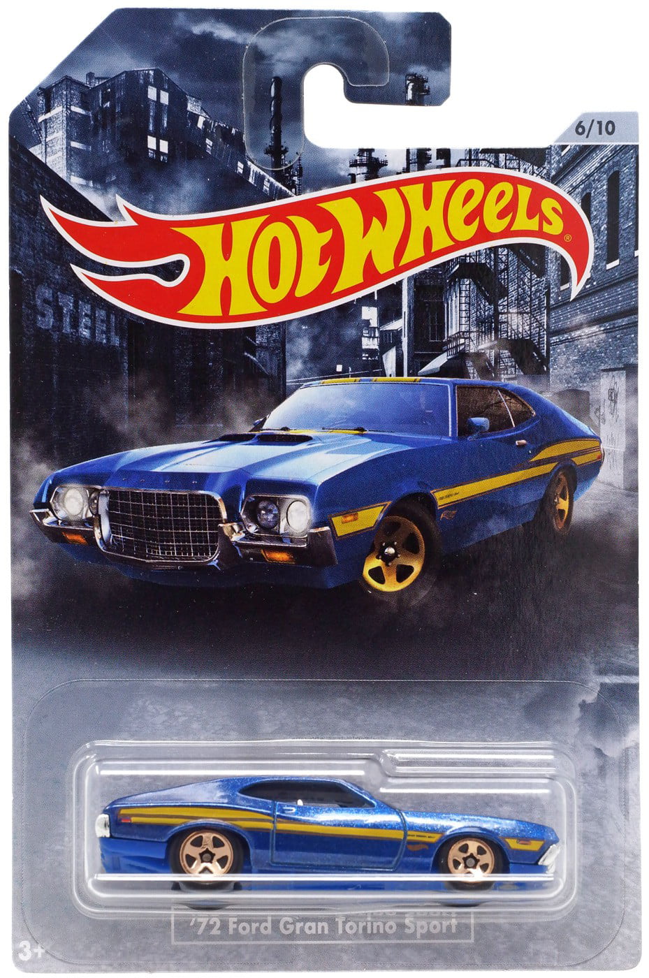 2019 HOT WHEELS WALMART EXCLUSIVE DETROIT MUSCLE #6/6 GRAY 1970 FORD TORINO 