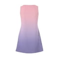 thumbnail image 5 of Nisorays Sundresses for Women Casual Beach 2024 Summer Casual Sleeveless Mini Dresses V Neck Mini Tank Dresses Bohemian Tie Dye Sundress with Pocket Pink 3XL, 5 of 6