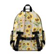 thumbnail image 3 of Sunflower Pink Pattern Cute School Backpack Bag for School with Padded Back and Adjustable Shoulder Straps 15.25"x11.5"x5.25", 3 of 4