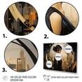 thumbnail image 3 of Designart "Midnight Glamour Woman in Black and Gold III" Fashion Framed Wall Art Decor - Glam Black Woman Bedroom Framed Canvas Wall Art, 3 of 6