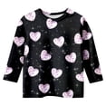thumbnail image 5 of TZEWGL Hauts pour Tout-Petits Mode Fonctionnelle Imprimée Col Rond Manches 3/4 Vêtements pour Enfants Taille 13-14T, 5 of 5