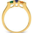 thumbnail image 3 of 14K Yellow Gold Family Jewelry Diamond Semi-Set Ring (Size 7) Made In China xmr35/3, 3 of 5