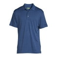 thumbnail image 5 of Ben Hogan Men's & Big Men's Textured Windowpane Golf Polo Shirt, Size S-5XL, 5 of 5