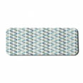 thumbnail image 1 of Geometric Circle Computer Mouse Pad, Pastel Color Effects Oval Point Old Linked Stripes Contrast New Band, Rectangle Non-Slip Rubber Mousepad Large, 31" x 12", Pale Blue Green, by Ambesonne, 1 of 2
