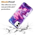 thumbnail image 2 of Dteck Phone Case for Apple iPhone 11 6.1 inch,Marble Stone Design Pattern TPU Soft Silicone Shockproof Ultra Slim Thin Anti-scratch Back Case Cover,Purple Marble, 2 of 5