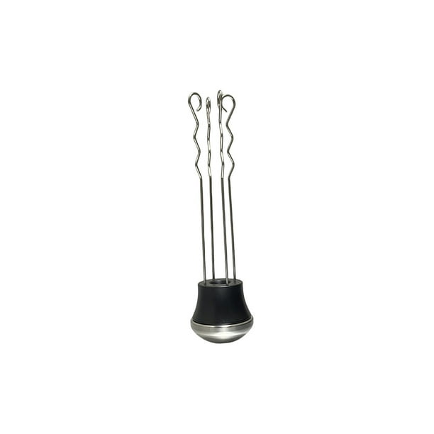 Toystoory Distribuidor de manipulación de café en polvo, molinillo de agujas de acero inoxidable anticorrosivo profesional, licuadora agitadora de Juegos de servir café y té Negro Toystoory HA064632-02