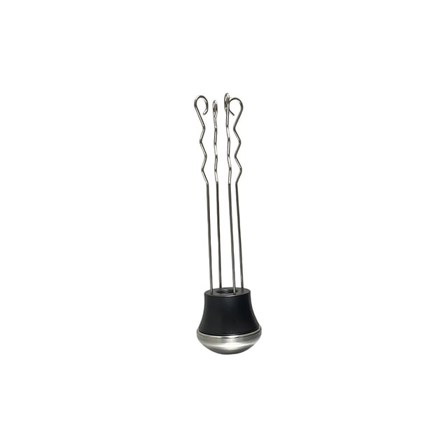 Wosthever Distribuidor de tamper de café en polvo, herramienta de agitación, agujas seguras anticorrosivas, agitador de mano auxiliar de 4 pines para el Juegos de servir café y té Negro Wosthever HA064632-02