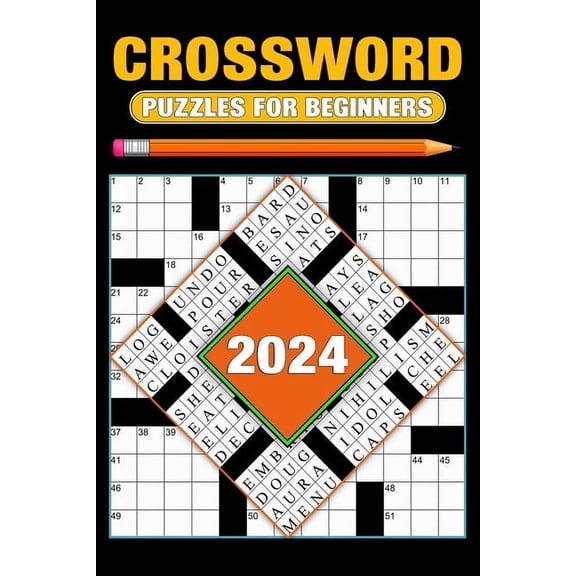 2024 Crossword Puzzles For Beginners: Over 80 Easy Puzzles With Solutions (Paperback)