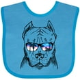 thumbnail image 3 of Inktastic Pitbull Sketch Portrait with Sunglasses Boys or Girls Baby Bib, 3 of 4