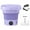 Purple, variant on Flmtop 8L Mini Foldable Washing Machine Intelligent Imitation Hand Washing 3 Levels Timing Clothes Washer Vibration Wave Powerful Laundry Machine for Baby Clothes Underwear