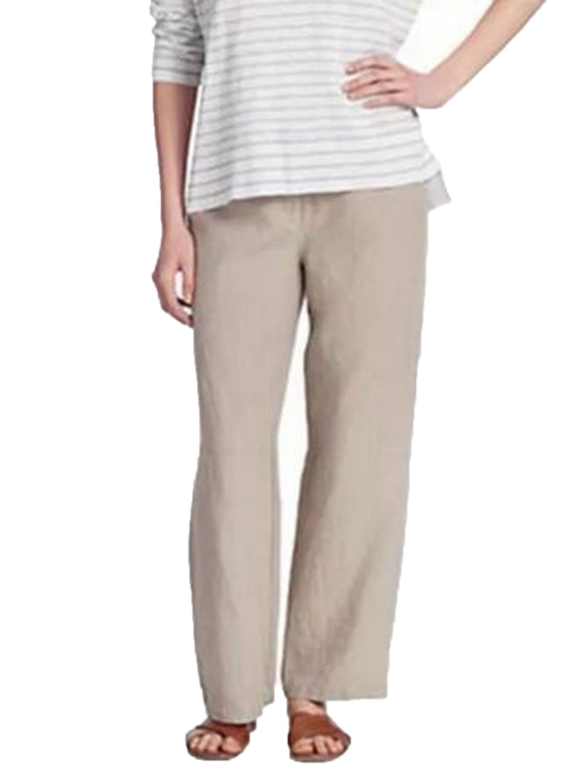 Eileen Fisher wide-leg organic-linen Trousers - Farfetch