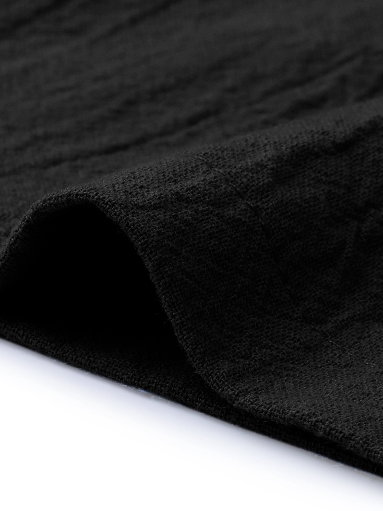 DARING DIVA Women's Elastic Waist Drawstring Shorts with Pockets Large Black