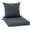 Dark Grey, variant on Outdoor Cushions for Patio Furniture, Double-Sided Waterproof Backrest and Deep Seat Cushion Set with Removable Cover, 22 x 22 Inch, Sage Green, 1 Set