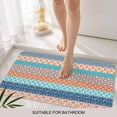 thumbnail image 3 of Teal Orange Striped Door Mat&nbsp;Indoor Outdoor Entrance, Non Slip Rug for Kitchen Bathroom Entryway Rug, Boho Modern Geometric Abstract Art Washable Doormat Floor Mat 24x36 Inch, 3 of 8