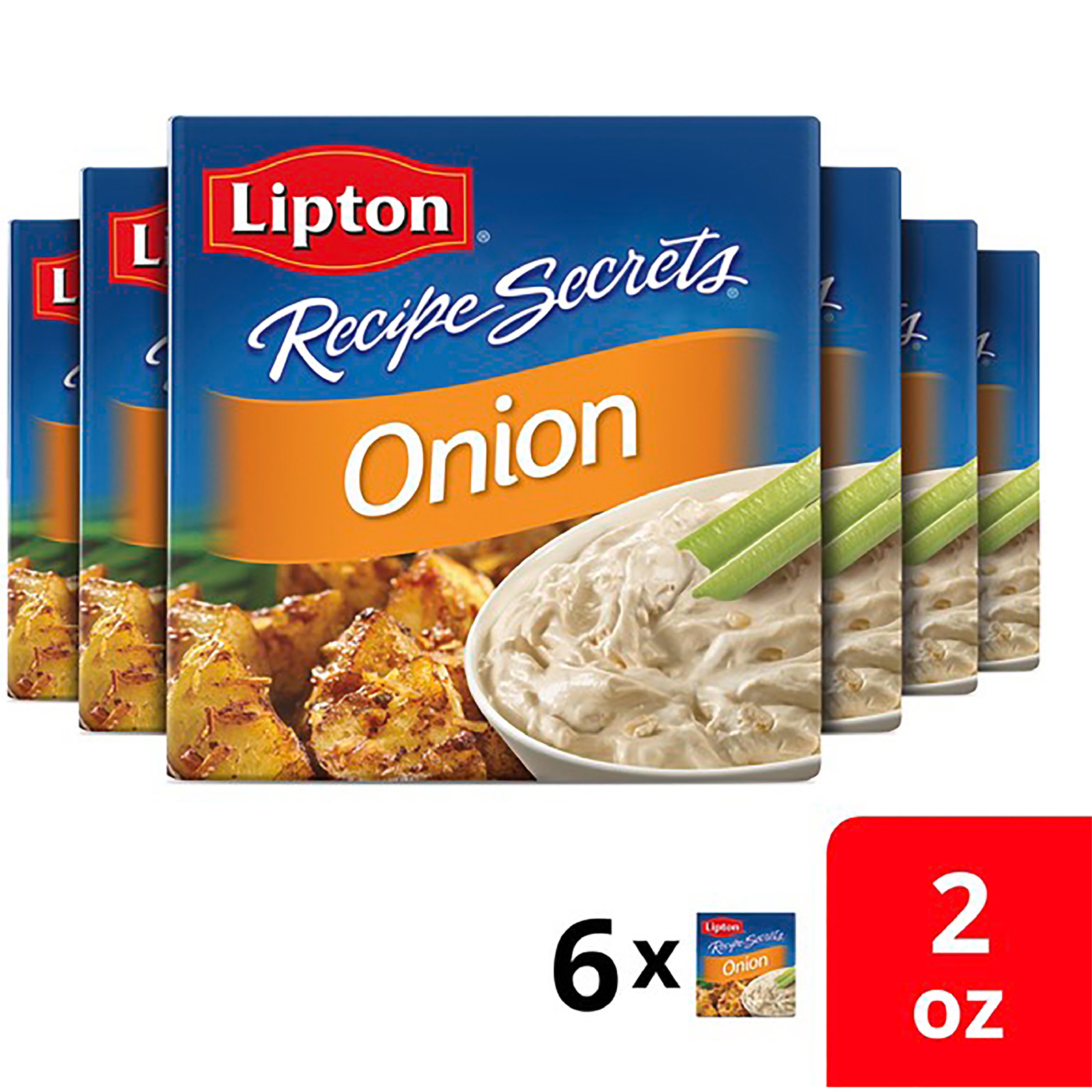 Buy (6 Pack) Lipton Onion Flavor Recipe Secrets Soup and Dip Mix 2 oz at Wa...