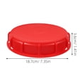 thumbnail image 2 of UPKOCH 1Pack IBC Tote Cover Red Plastic Venting System Lid for IBC Tank and Storage Container 7.4x7.4x1.4in, 2 of 8