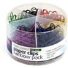 Officemate PVC-Free Color Coated Clips, Assorted Colors, 450/Tub (97227)