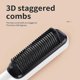 thumbnail image 5 of Plancha de pelo para hombre, peine para barba, cepillo rizador de pelo de cerámica y turmalina, peine para alisar el cabello, plancha para rizar el cabello, cepillo para el cabello, blanco, 5 of 5