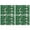 Green Christmas Pattern, variant on Green Christmas Pattern Summer Placemats Table Placemats Set Of 4-Linen Kitchen Washable Placemats Table Mats 11.8"x17.7" Non-Slip Heat Resistant