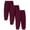 Wine, variant on ATOGUTA 3 Packs Boys Lightweight Pants Kids Active Lightweight Sweatpants Casual Jogger Pants with Pockets Size 4T-14, Hot Pink