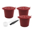 thumbnail image 2 of Cápsulas de café reutilizables con cepillo, accesorio para cafetería y bar. Estilo B Rojo, 2 of 9