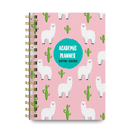 Llamas 2019-2020 Academic Monthly and Weekly Planner Cute College