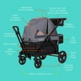 thumbnail image 4 of Baby Trend Navigator Pro 2-in-1 Stroller Wagon, Dash Black, 4 of 8