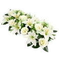 thumbnail image 2 of SPRING PARK 18Pcs Artificial Flowers Artificial Rose Lily Bouquet Wedding Home Decor DIY European Style, 2 of 7