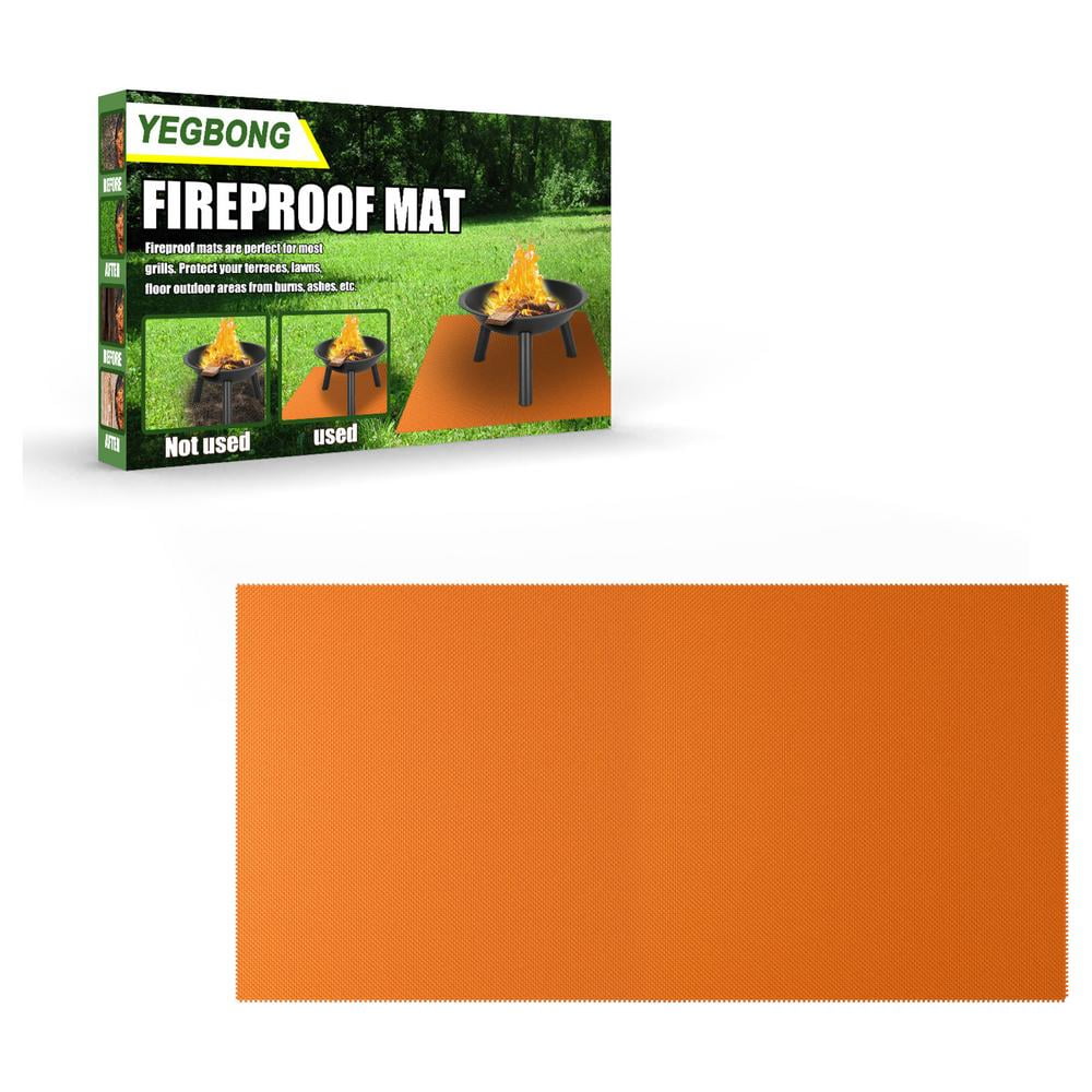 Yungwalm Fire Pit Mat Under Grill Mats For Outdoor Grill Fireproof Mat For Fire Pit Wood Stove
