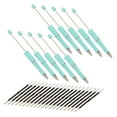thumbnail image 3 of 10x Beadable Pens Ball Pen Ballpoint Pen Bulk for Drawing Journaling Writing blue, 3 of 9