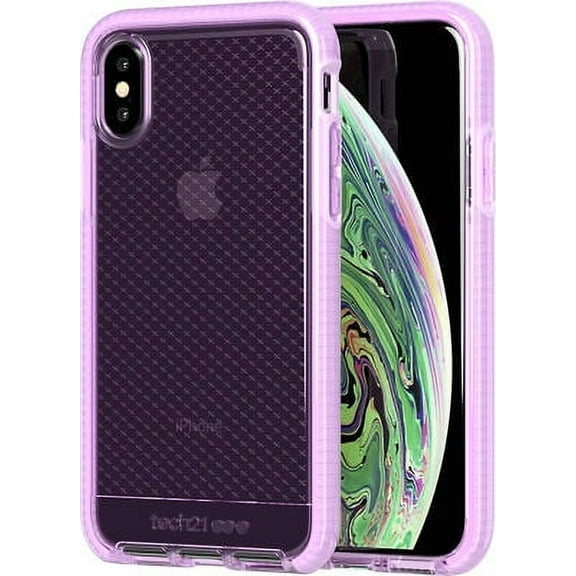 Tech21 Evo Check Series Gel Case for Apple iPhone Xs / iPhone X - Orchid