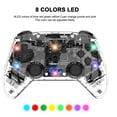 thumbnail image 4 of Game Controller for PC/Switch/Tesla model 3/y/x/s,Transparent LED Backlight,Support Dual Motor and Dual Vibration Function(transparent red), 4 of 5