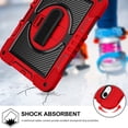 thumbnail image 6 of Heavy Duty Rugged Case For iPad (A16) 11th Gen / 10th Gen Shockproof Cover with Rotatable Stand & Shoulder Strap & Hand Strap & Pencil Holder, 6 of 10