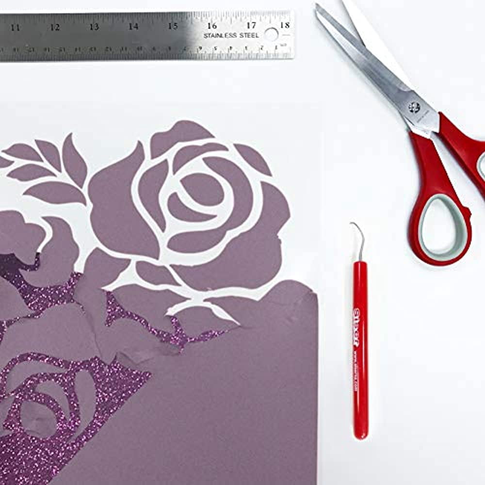 Siser Glitter HTV 20" x 3ft Roll - Iron on Heat Transfer Vinyl Purple