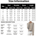 thumbnail image 3 of yoeyez Lightweight Sweaters for Women Long Sleeve Crew Neck Solid Pullover Sweater Light Soft Knitted Jumper Tops Fall Bottoms Coffee L, 3 of 5