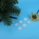 thumbnail image 5 of Decorativo 100 Uds. Patrón De Copo De Nieve álbum De Recortes De Madera DIY Artesanía Colgante Decorativo Suministros, 5 of 7