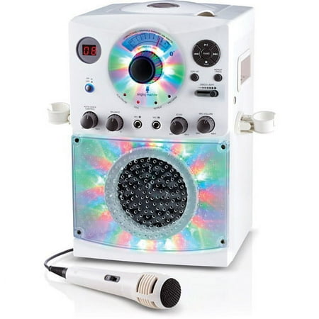 Singing Machine - CD+G Bluetooth Karaoke System - White
