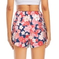 thumbnail image 4 of Xecao's Japanese Cherry Blossoms for a double-layer running short for women, perfect for gym, tennis, and more, featuring a convenient pocket., 4 of 9