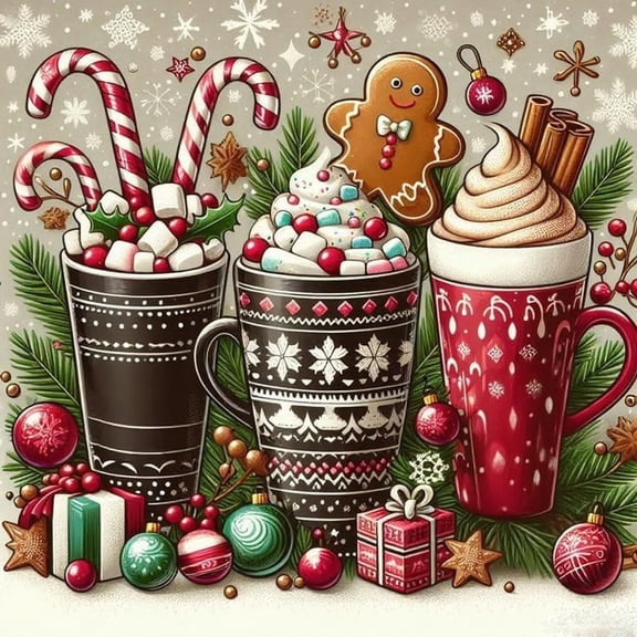 Christmas Diamond Paintings Kits for Adults, Snowflake Diamond Art Kits for Beginners, 5D DIY Full Round Drill Diamond Dot Painting Gem Art Kits for Home Decor 12 x12 Inch