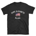 thumbnail image 1 of Cape Elizabeth Maine Patriot Men's Cotton T-Shirt, 1 of 1